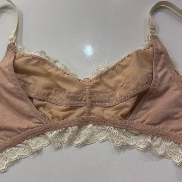 Morrow + Mint Tulip Lace Organic Cotton Nursing Bralette. Size L - Picture 9 of 12